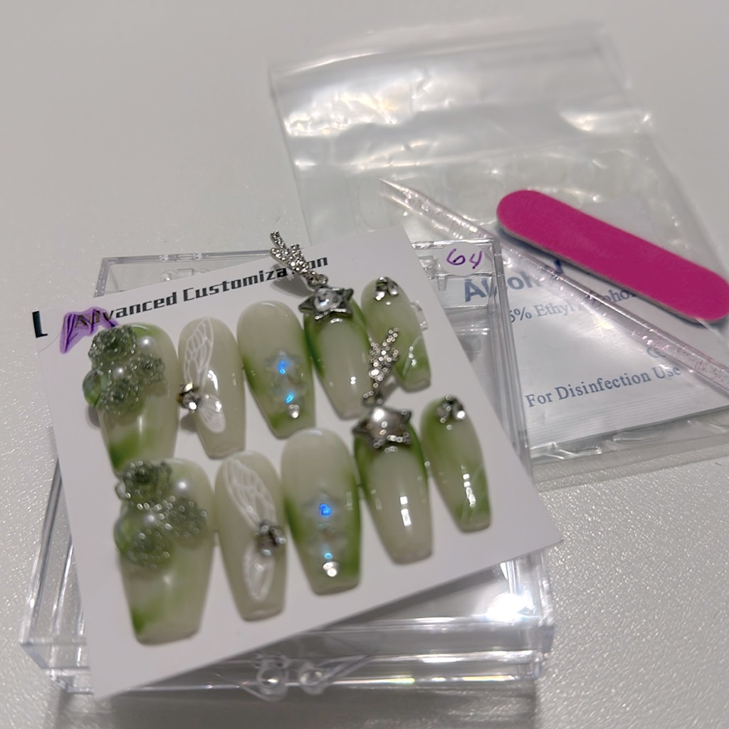 Brand New Hand Made Press On Nails  64